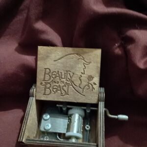 Charming Brown Wooden Music Box